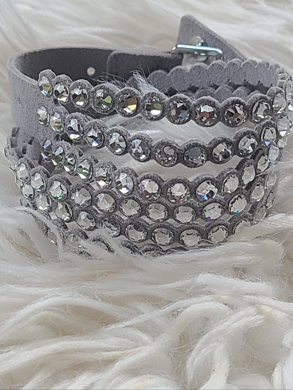 Swarovski Jewelry Slake Power Collection Bracelet Gray 5511698- Excellent Condit